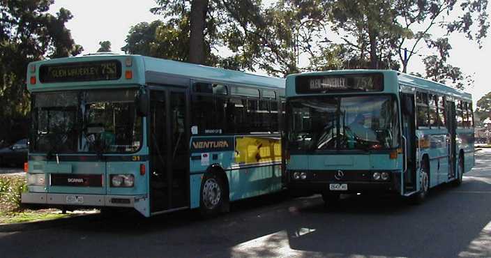 Ventura Scania L113CRB Volgren 31 & Mercedes O405 PMC